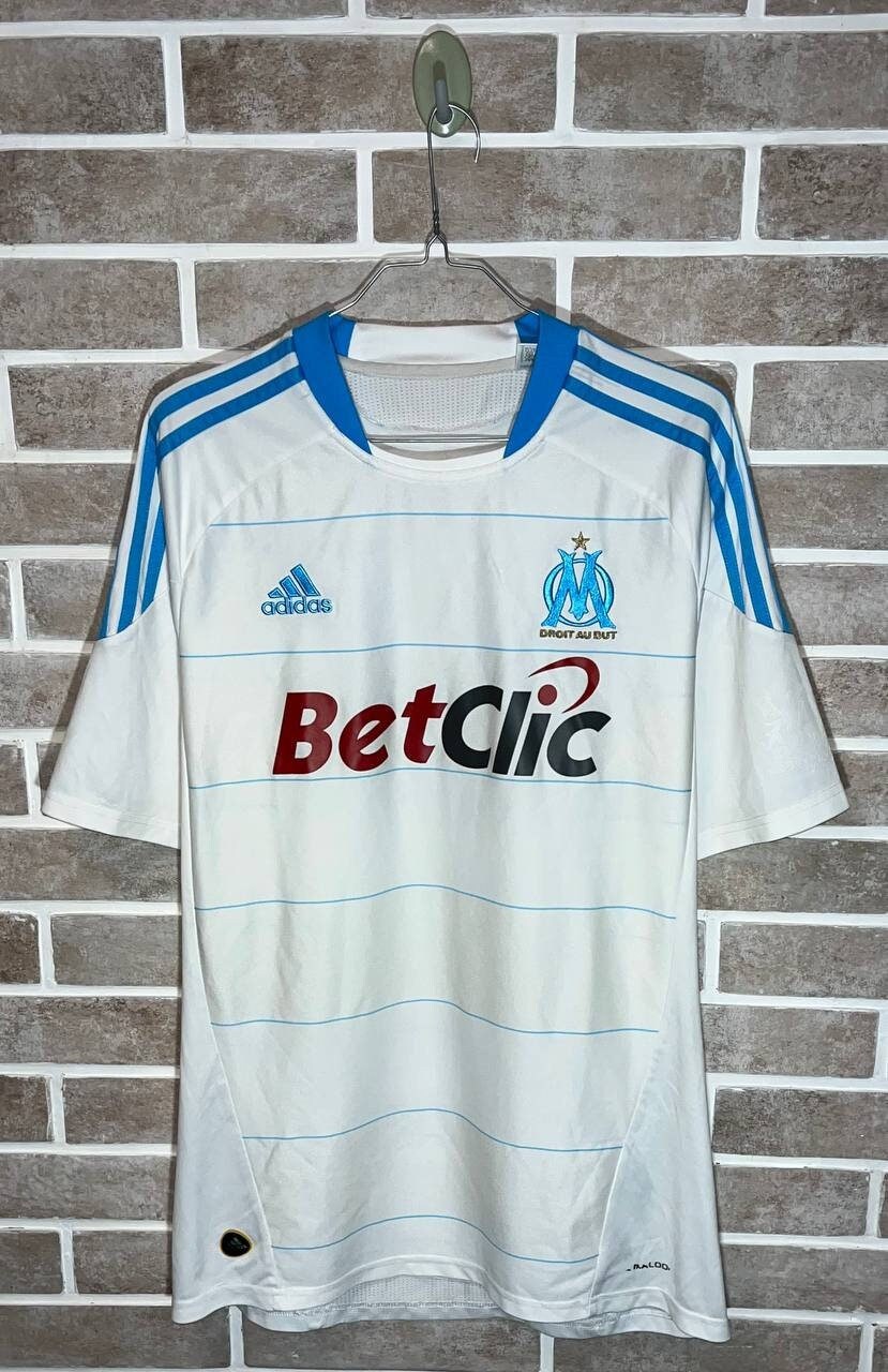 recinto Muchas situaciones peligrosas piel Adidas Original Adidas Football Shirt Olympique Marseille - Etsy