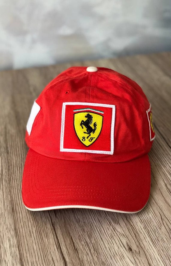 FILA Ferrari Red Cotton Cap Mens - Etsy 