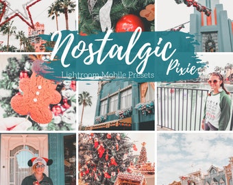 5 Mobile Lightroom Presets, Vintage Retro Film Nostalgic Lightroom Mobile Instagram Presets  Lifestyle presets Travel Photography Presets