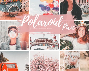 4 Mobile Lightroom Presets, Retro Polaroid Film 90s Lightroom Mobile Instagram Presets  Lifestyle presets Travel Photography Presets