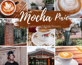 3 Mobile Lightroom Presets, Warm Mocha Lightroom Mobile Instagram Presets  Lifestyle presets Travel Photography Presets