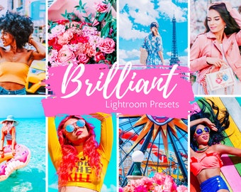 5 Vibrant Lightroom Mobile Presets, Bright Colorful Spring Mobile Lightroom Presets