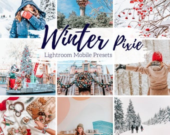 4 Mobile Lightroom Presets, Winter White Blues Lightroom Mobile Instagram Presets  Lifestyle presets Travel Photography Presets