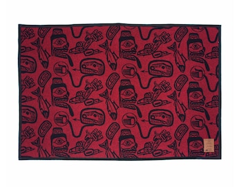 Haida James Hart Wool Blanket 60x80 Northwest Coast