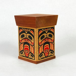 First Nations Native Genuine Bentwood Box Bear Design