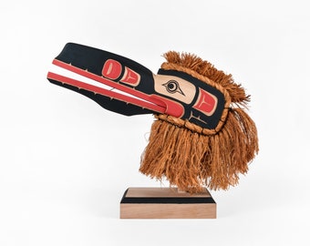 Rare 1970s Kwakiutl NW Coast Native American Mask Ozzie Matilpi