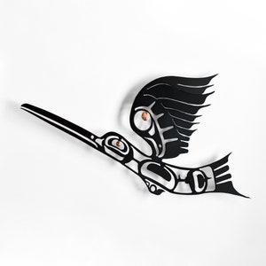 First Nations Native Steel Cut Hummingbird with Copper