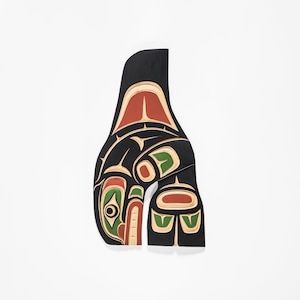 First Nations Native Orca Whale Cedar Wall Carving