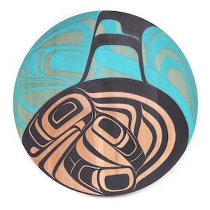 First Nations Pod of Orcas Three Foot Panel