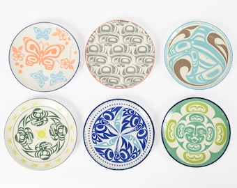 First Nations Porcelain Art Plate - Choose Your Colors