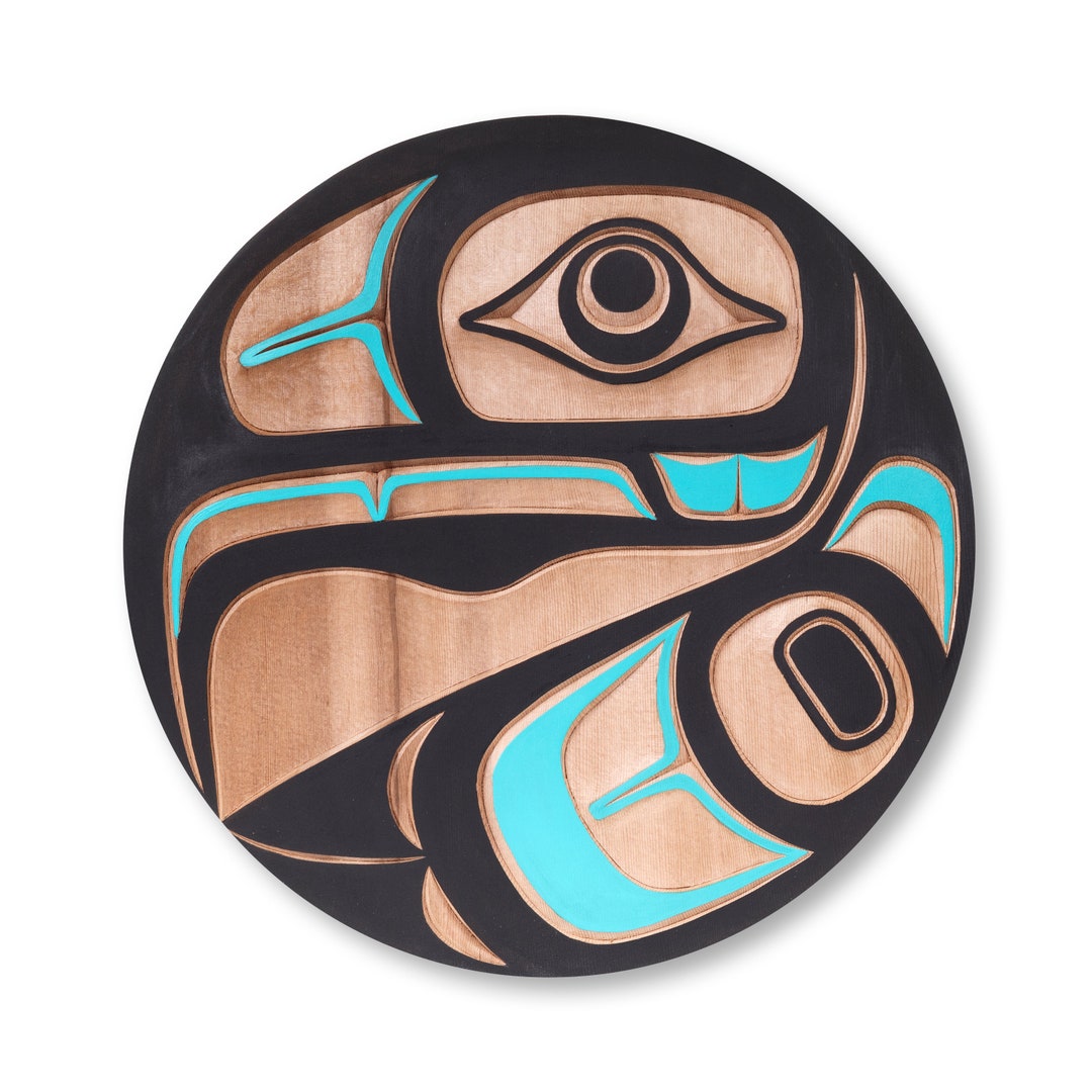 First Nations Native Small Size Eagle Circular Wall Panel - Etsy