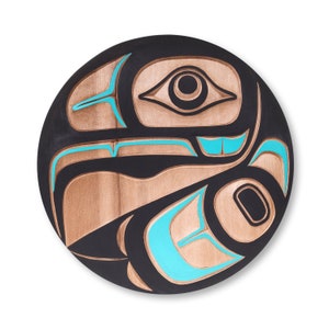 First Nations Native Small Size Eagle Circular Wall Panel