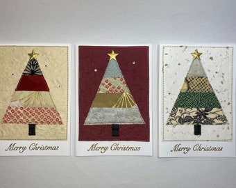 Japanese Kimono Christmas cards(set of three) PLEASE CHECK SHIPPING
