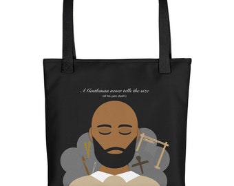 A Gentleman Never Tells Tote bag