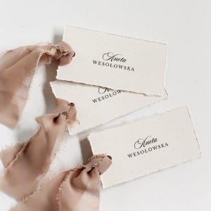 Segnaposto per matrimonio cremoso, segnaposto con nastro, segnaposto personalizzati e moderni, segnaposto per matrimonio, segnaposto per posti a sedere,