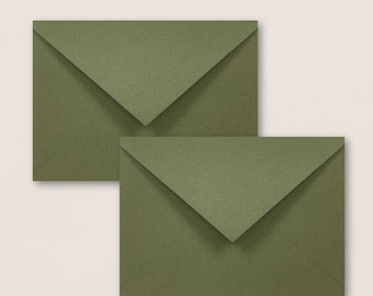 Sobre tamaño C5, sobre oliva, sobres para invitaciones de boda, guardar la fecha, tarjetas de felicitación 162 x 229 mm 140 g/m²