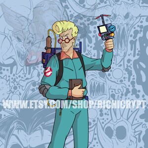 The Real Ghostbusters Egon Spengler Buster Pinup Print