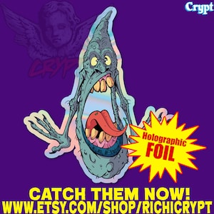 The Real Ghostbusters Moon Ghost holografische vinylsticker