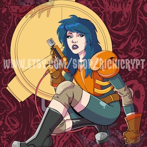 Extreme Ghostbusters Kylie Pinup Print