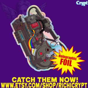 Ghostbusters est pour tout le monde Proton Pack Sticker vinyle holographique