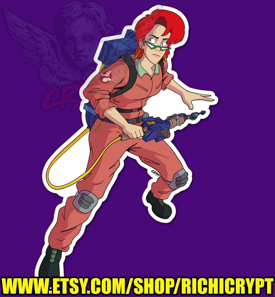 The Real Ghostbusters Janine Melnitz Ghostbuster Vinyl Sticker Etsy