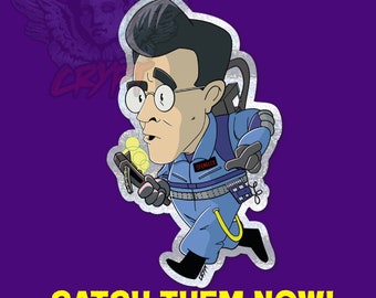 Sega Style Egon Spengler Vinyl Sticker