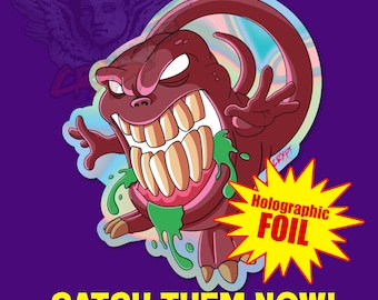 The Real Ghostbusters Wrapper Ghost Holographic Vinyl Sticker