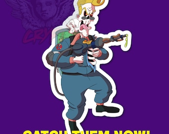 The Real Ghostbusters Egon Spengler Peoplebuster Vinyl Sticker