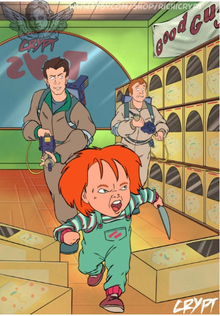 Real Ghostbusters Vs Chucky PREMIUM print
