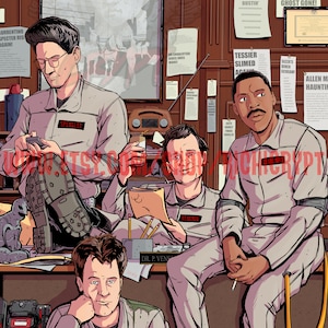 Ghostbusters Something Strange 1 Group print
