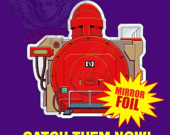 Ecto Containment Unit Mirror Foil sticker