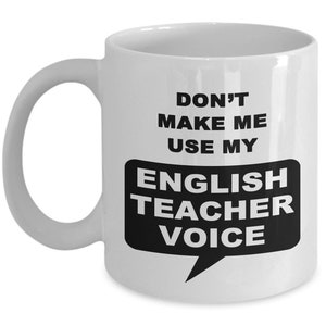 English Teacher, English Teacher Mug, English Teacher Gifts, English Teacher Gifts, Best English Teacher Mug, FREE SHIPPING
