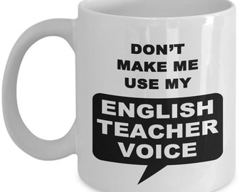 English Teacher, English Teacher Mug, English Teacher Gifts, English Teacher Gifts, Best English Teacher Mug, FREE SHIPPING