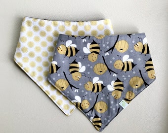 Bundle vintage floral roses tissu fille bébé Dribble Bib Bavoir Bandana Robe alimentaire