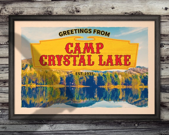 Friday the 13th Camp Crystal Lake Sign and Jason Voorhees Edible