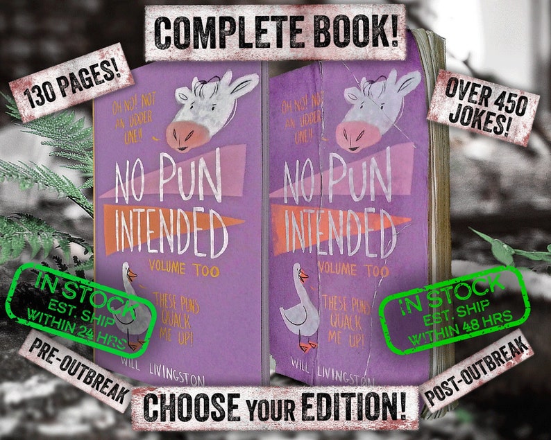 No Pun Intended Volume Too by Will Livingston FULL BOOK 130 Etsy Denmark