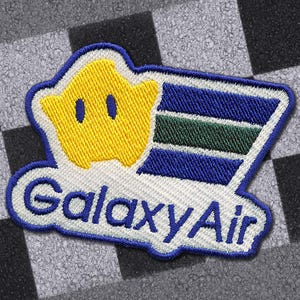 Mario Kart Galaxy Air Patch Gestickt Super Mario Bros Nintendo Switch Kröte Luigi Wii N64 aufnähen Eisen auf Klettverschluss für die Stickerei