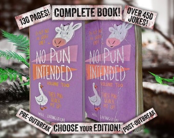 No Pun Intended Volume Too by Will Livingston - FULL BOOK 130 pages over 400 jokes The Last of Us detailed replica PS4 PS5 Firefly TLOU