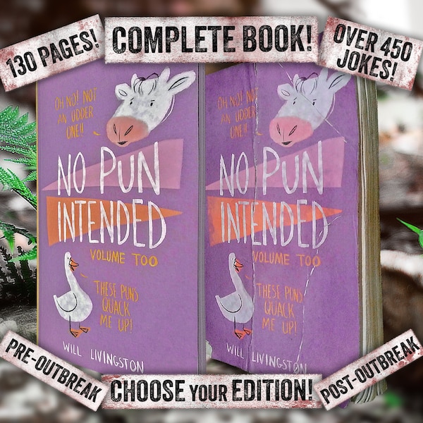 No Pun Intended Book Etsy