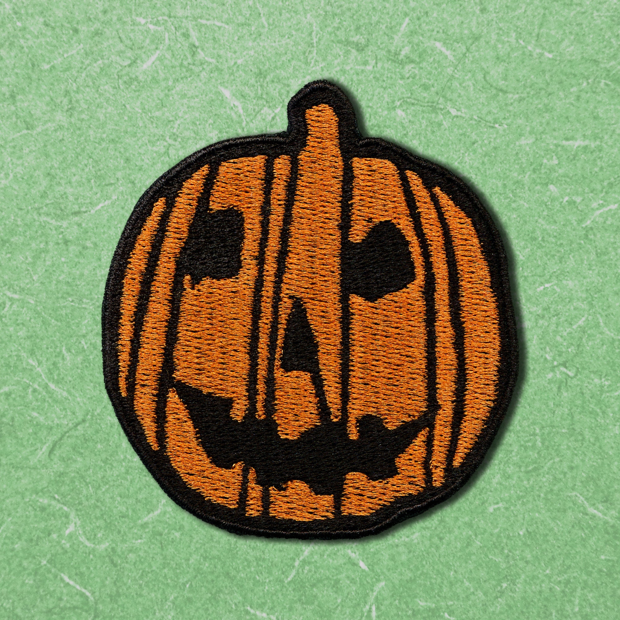 Halloween Jack-O-Lantern Embroidered Patch - Haddonfield Michael Myers Pumpkin Laurie Strode cosplay sew on iron on horror movie embroidery
