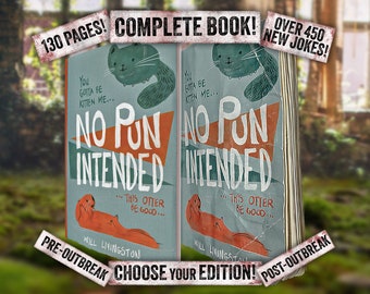 No Pun Intended by Will Livingston - FULL BOOK Volume One 130 pages over 400 jokes The Last of Us detailed replica PS4 PS5 Firefly TLOU wlf