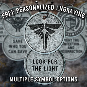 The Last of Us Firefly Pendant - personalized gift PS4 PS5 Clicker Cordyceps Fireflies dog tag Playstation 4 jewelry crafts necklace