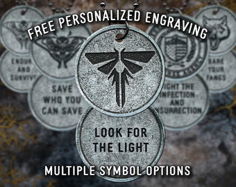 The Last of Us Firefly Pendant - personalized gift PS4 PS5 Clicker Cordyceps Fireflies dog tag Playstation 4 jewelry crafts necklace