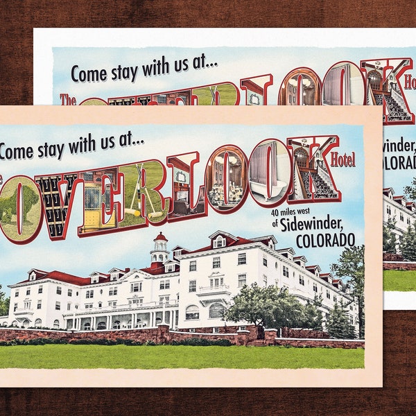 The Overlook Hotel Postcard - Stephen King THE SHINING Doctor Sleep collectible book lover unique souvenir gift idea