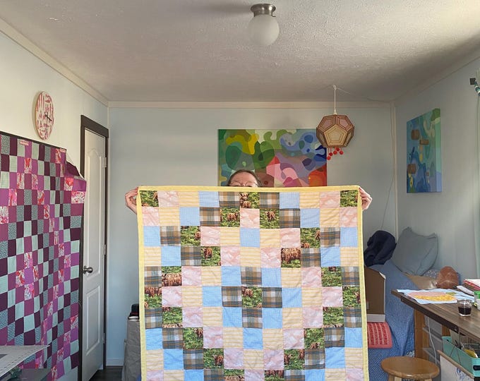 Strawberry Spade Mini Quilt • 36” x 36”