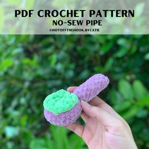 Crochet Pattern | No-Sew Pipe Pattern | Pipe Pattern | Stoner Patterns | Crochet Bowl