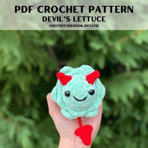 Crochet Pattern | Devil’s Lettuce | Stoner Pattern | Weed Plushie | 420 Crochet Patterns