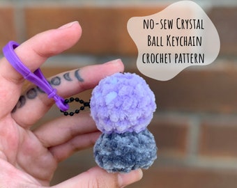 Crochet Pattern | Crystal Ball | Keychain Crochet Pattern | No-Sew Pattern | Crystal Balls | Keychains