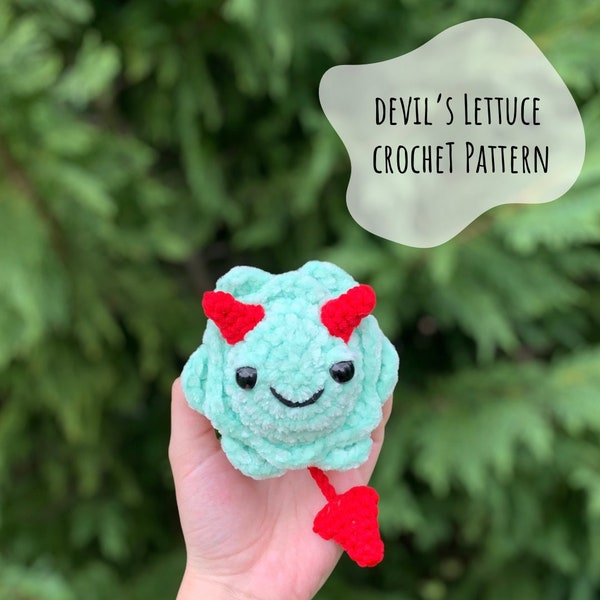 Crochet Pattern | Devil’s Lettuce | Stoner Pattern | Weed Plushie | 420 Crochet Patterns