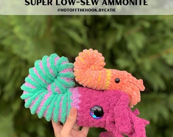 Low Sew Crochet Ammonite Pattern: Amigurumi Plush (PDF Pattern)